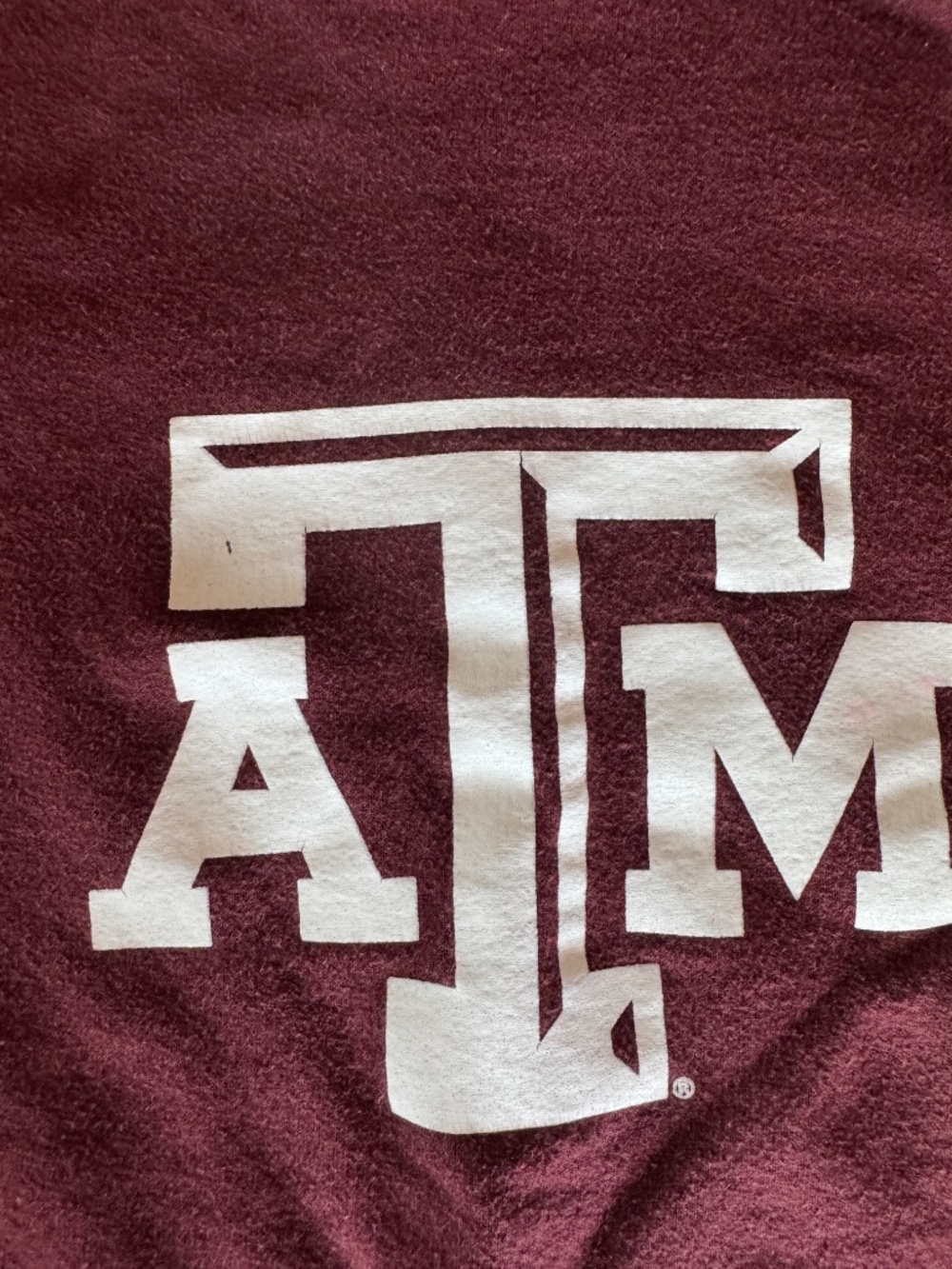 Texas A&M Champion Maroon White Lettering Hoodie Size S - Picture 4 of 9